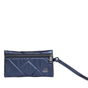 Lug Sway Zip Pouch Metallic Indigo NWT